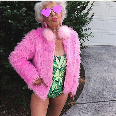 88岁的叛逆老奶奶成了instagram上的时尚教主
