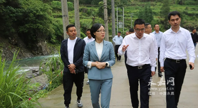 永嘉县委书记王彩莲到瓯北岩坦督查防汛与五水共治河长制工作