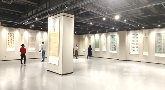 “山水楠溪”书法展在瑞安图书馆展出 - 永嘉网